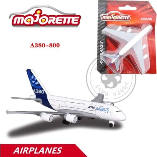 Majorette 1/64 Aeroplanes Series Car Airbus A380-800 Hot Pop Kids Toys Motor Vehicle Diecast Metal Model