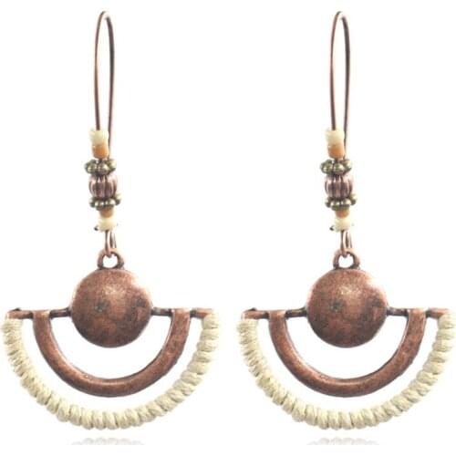 Metal Earrings Bohemian Handicraft Ornaments