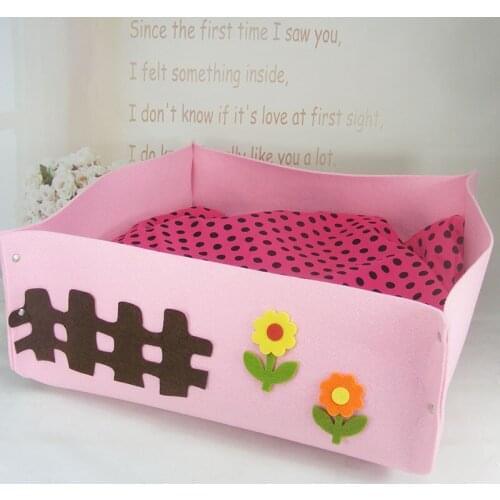 Lovely pet dog cat house doggy fashion pastoral scenery bed products dogs cats sofas supplies puppy beds pet accessories 1pcs