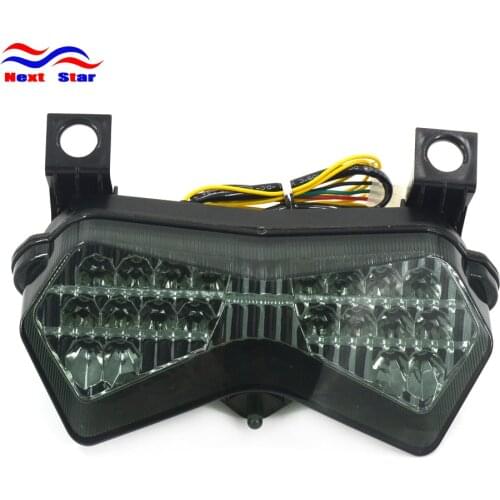 Motorcycle Black ABS Rear Tail Light Assembly Taillight For KAWASAKI ZX6R 636 ZX6RR Z750S 2003-2004 Z1000 2003 2004 2005 2006
