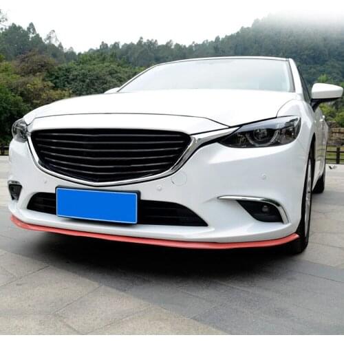 Soft Carbon Fiber Car Rubber Bumper Strip Outside Bumper Exterior Front Bumper Scratches Guard