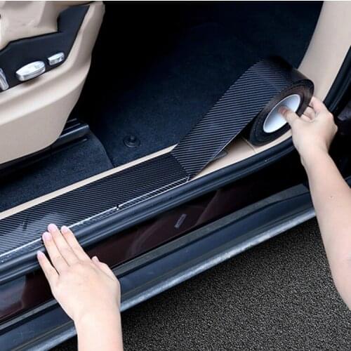 Car Carbon Fiber Door Sill Trunk Bumper Sticker For Great Wall H6 H3 Voleex Florid Hover H5 C10 Voleex C30 Coolbear