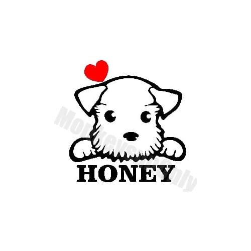 XGS DECAL Car decals motorcycle sticker JDM DUB cute dog honey car reflective stickers