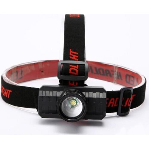 Adjustable USB Rechargeable Headlamp Mini Super Bright Head-mounted LED Long-shot Zoom Outdoor Miners Lamp Camping Night Light