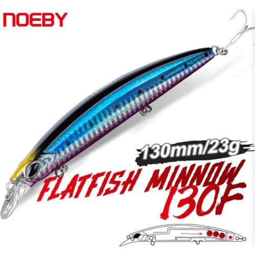 NOEBY NBL9498 New Minnow Fishing Lure Hard Artificial Bait Sea Fishing 110mm 19g Sinking for Sea Bass Pike Fishing Tackle