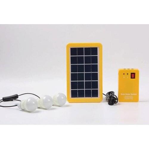 Portable Solar Panels Charging Generator Power System Home Outdoor Lighting for LED Bulb Solar Generators