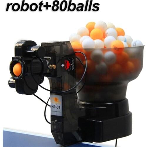 Professional Table Tennis Robot Ping Pong Machine Portable Economical Multifunctional Robots (free 80pcs Balls Fast Shipping)