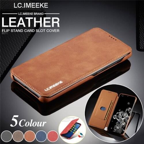 Luxury Ultra Thin Leather Case For Samsung S20 Ultra S10E S10 plus S8 S9 S7 edge A71 A51 A70 A50 A20 A20e Note9 Flip Cover case