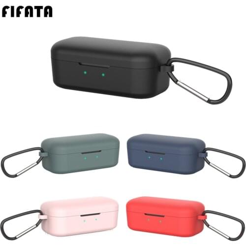 FIFATA Silicone Case Cover Earphone Shell For QCY T5 Wireless Bluetooth Headphone Frame Charging Box Protective Cases For Qcy T5