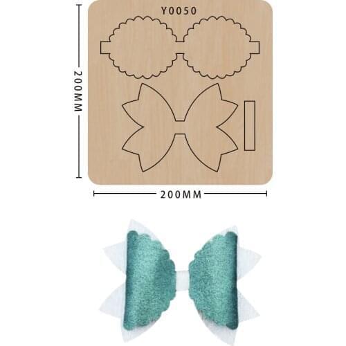 SMVAUON Bow DIY Craft Handmade Stamping Wood Die Cutting Bowknot Scropbook Knife Molds Suitable for Big Shot Machines