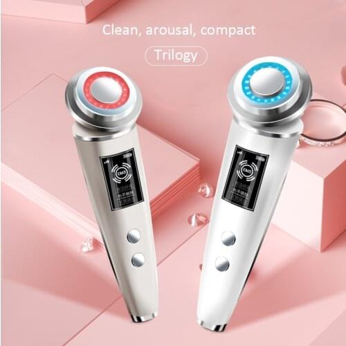 LED Photon Light Therapy Beauty Device Anti Aging Face Massager Current Lift Face Skin Care Machine Remover Pore Massager