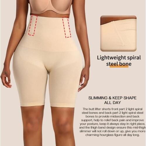 High Wasted Trainer BoyShorts Women Shapewear Tummy Control Body Shaper Hi-Waist Butt Lifter Thigh trimmer Slimming sheath belly