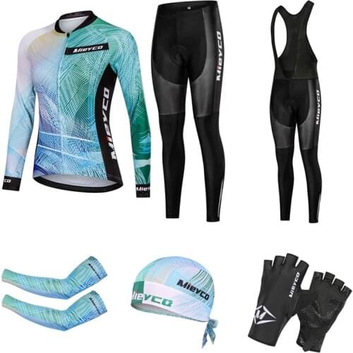 Cycling Clothes Set Pro BMX Jersey Moisture Wicking Long Sleeve Bicicleta Suit Outdoor Green Bike MTB Acessórios Para Bicicletas