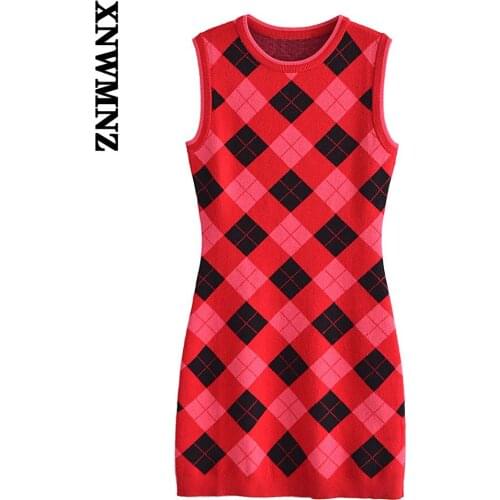 Модные вязаные платья XNWMNZ China At AliExpress