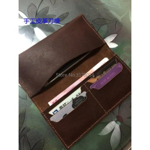 Japan Steel Blade Rule Cutting Dies Punch Wallet Cutting Mold Wood Dies for Leather Cutter for Leather Crafts 200x95x20mm