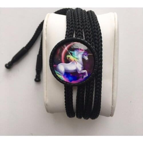 1pcs Drop Shipping Fashion unicorn bolo tie Beautiful User Musical Pattern Neckties metal ties lot wholesale for Men