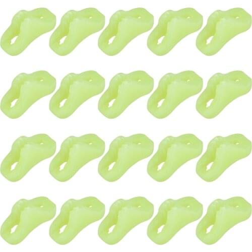 10/20 Pcs Plastic Camp Luminous Awning Tent Rope Buckle Support Rod Thunder Proof Caps Canopy Anti-slip Triangle Buckles