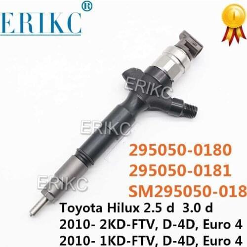 295050-0180 295050-0181 SM295050-0180 23670-09350 23670-39365 New Injector for Denso Toyota Hilux 2.5d 3.0d 2010-2KD-FTV 1KD-FTV