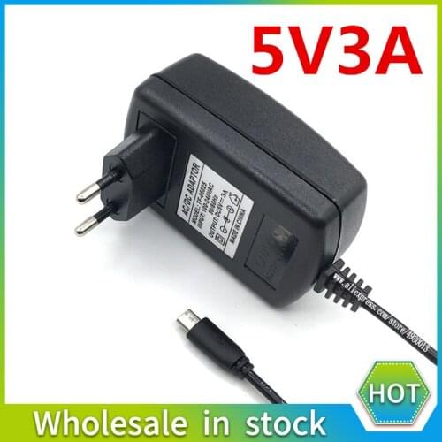 Micro USB Power Adaptor 5V 3A 5volt 3000ma 100-240V Adapter Supply Charger for Raspberry PI 3 Zero Model B B+ Tablet PC