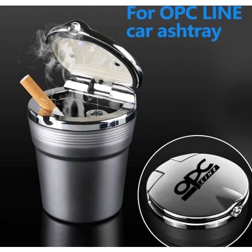 Auto ashtray for Opel OPC Line Astra h g j k f Mokka Regal Zafira a b Corsa c d Insignia Vectra Car Interior ashtray accessories
