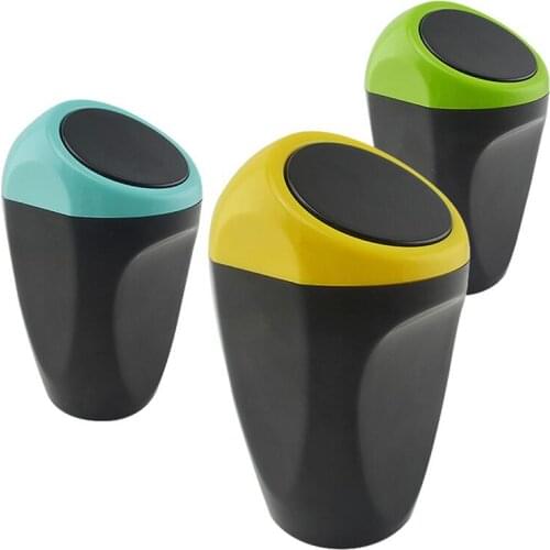 Auto Garbage Trash Can Automotive Waste Storage Mini Home Office Auto Car Vehicle Garbage Can