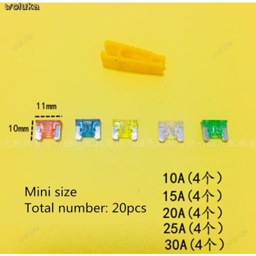 Automotive universal hybrid insurance car insert chip fuse mini small medium flat foot fuse insert CD50 Q04