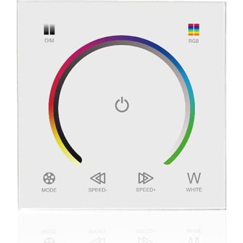 10pcs dimmalbe 86panel RGB RGBW controller touch control DC12V-24V for 5730 2835 5050 FLEXIBLE STRIP Light