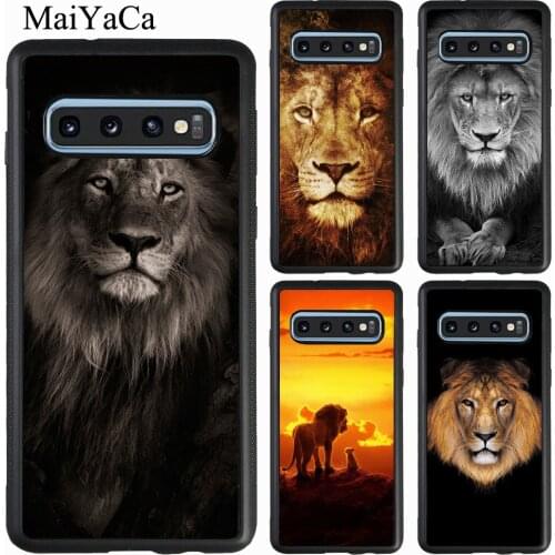Lion Alpha Male Cub Case For Samsung Galaxy S20 Plus S10 S9 Note 20 Ultra A51 A71 A31 A21S A20e A40 A50 A70 M31
