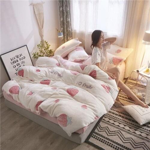 Home Textiles 1pcs Flannel Quilt cover Soft Warm Coral Fleece Blanket Winter Quilt cover Throw Mechanical Wash