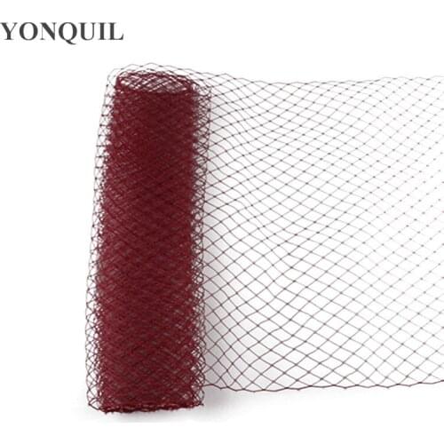 Marron Or 26 Colors 10"25 CM Birdcage Veils DIY Hair Accessories Mesh Make Bridal Veils Fascinator Hat Material 10Yard/Lot