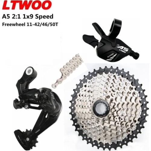 9 Speed MTB Bike Groupset 9s 11-36/40/42T K7 Cassette LTWOO A5 Shifter Rear Derailleur X9 Chain Mountain Bike 1X9s Bicycle Parts