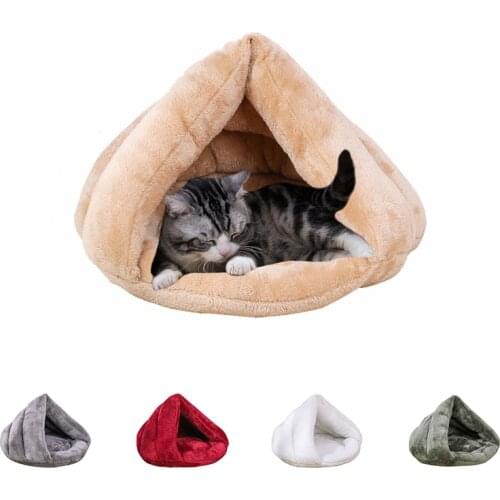 Slipper-style Pet Cat Litter Winter Thickening Warm Small and Medium-sized Cat and Dog Mat Pet Cat Sleeping Bag Pet Supplies