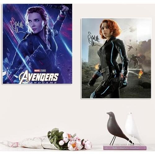 Avengers Age Of Ultron Black Widow Movie Poster Marvel Superhero Canvas Painting Scarlett Print Picture Living Room Home Decor