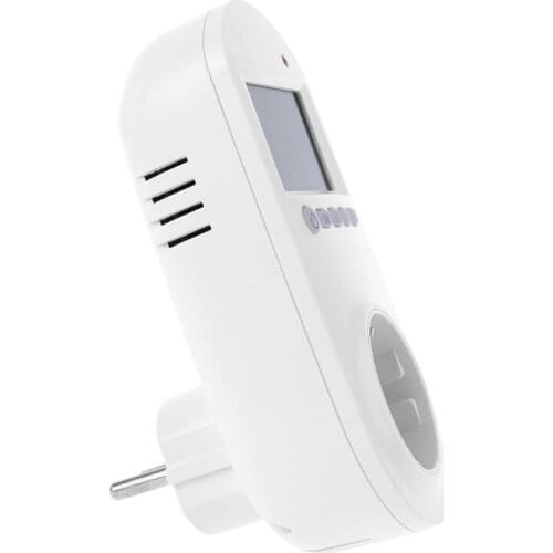 Programmable Plug in Thermostat EU Socket 16A Electric Heating Underfloor Room Temperature Controller