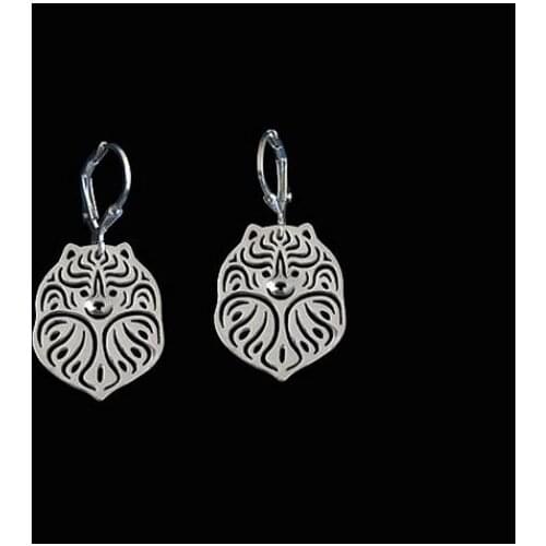 Drop Shipping-Pomeranian Earrings