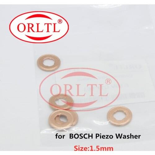 ORLTL Piezo Common Rail Injector Washers 1.55mm Shims Gasket Repair Kits for Piezo Injection 30pcs/5PC (E1023501)
