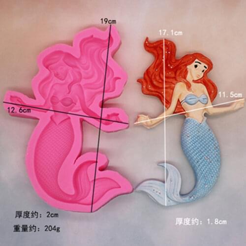 Coral mermaid seaweed silicone mold chocolate fondant diy mousse cake decoration dry paisley pottery mould