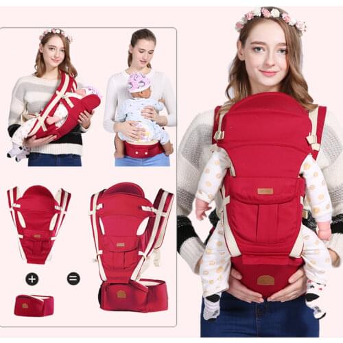 2020 New Non-slip Ergonomic 3 In 1 Baby Carrier Infant Baby Hipseat Carrier Front Facing Kangaroo Baby Wrap Sling for 0-48 Month