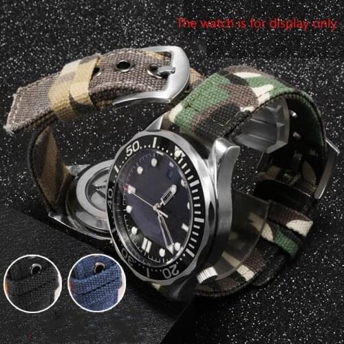 Waterproof Nylon Strap Replacement Citizen Seiko Males And Womens Canvas Watchband 18mm 20mm 22mm
