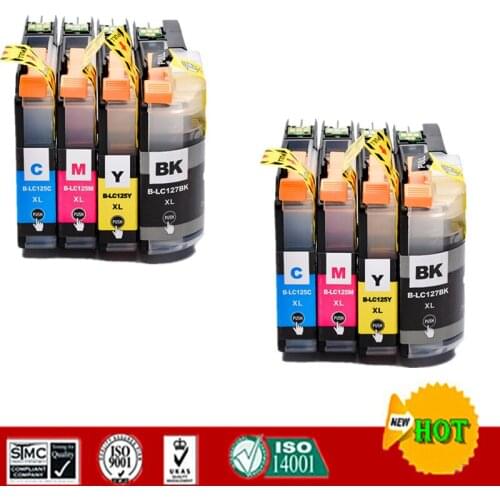 Compatible For Brother LC127 LC125 LC127XL for MFC-J4410DW J4510DW J4610DW J4710DW J6520DW J6920DW DCP-J4110DW etc