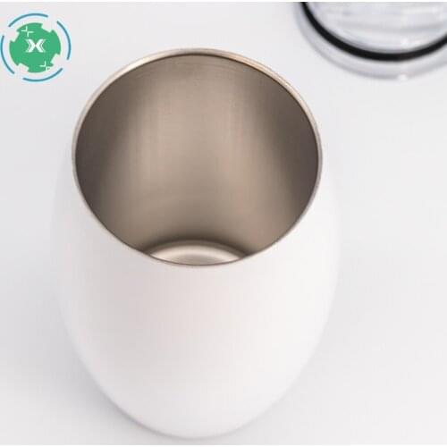 304 Stainless Steel Wine Tumbler Egg Shapes Cup 20oz Football Tumbler