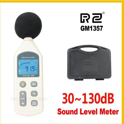 Handy Digital Sound Level Meter Noise Meter Sound Level Meter Noise Measuring Instrument LCD A/C FAST/SLOW dB 30-130dB GM1357