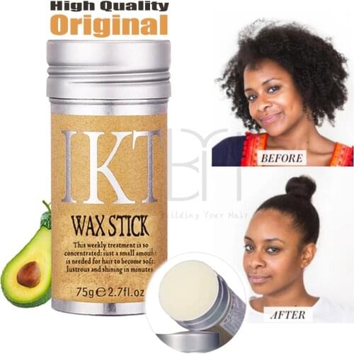 Wholesale IKT Hair wax Edge Control Stick Slay Thin Baby Hair Perfect Hair Line Styling Smooth Frizziy Hairs Non Greasy 75g