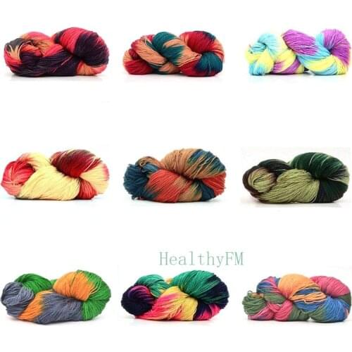 Knitted Thin NEW Fashion Wholesale Supersoft DIY Bulky Crochet Yarn Quality 50g Cashmere Knitting Multi Coloured Wool
