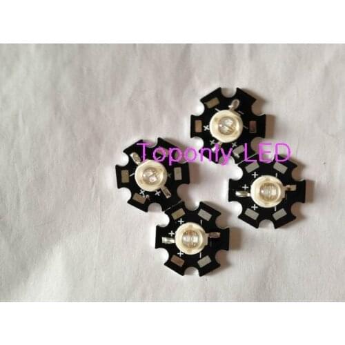 High Quality 5w powerful led uv diode light solder with 20mm pcb ultraviolet 395-410nm for medical using DC3.4-3.8v 280pcs/lot