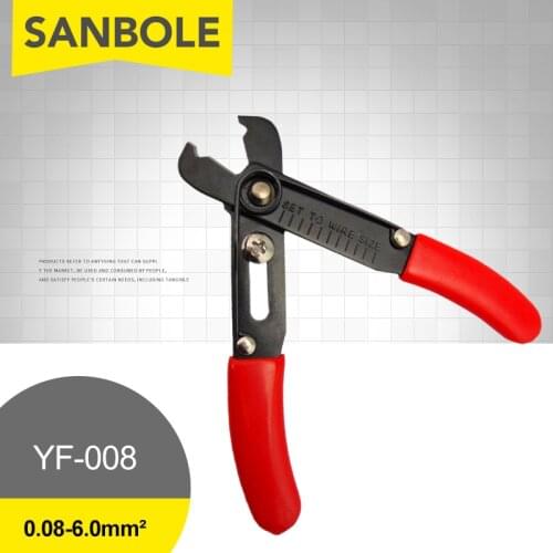 YF-008 Peeling Stripping Pliers Cable Tool Wire Multifunctional Wiring Cutting Plier 0.08-6mm2