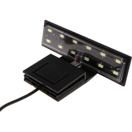 12 LED Aquarium Fish Tank Clamp Clip Water Plant Grow White Color Lighting EU P15D