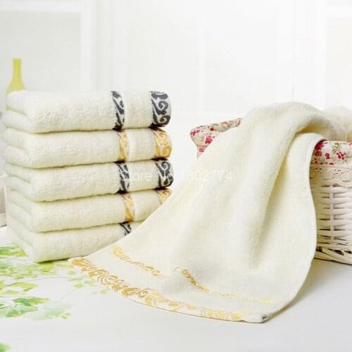 3pcs New Terry Towel 34*75cm Rectangle Thick absorbent lint-free Cotton Beach Bath Face Hand Towels Toalha De Banho Toallas MJ
