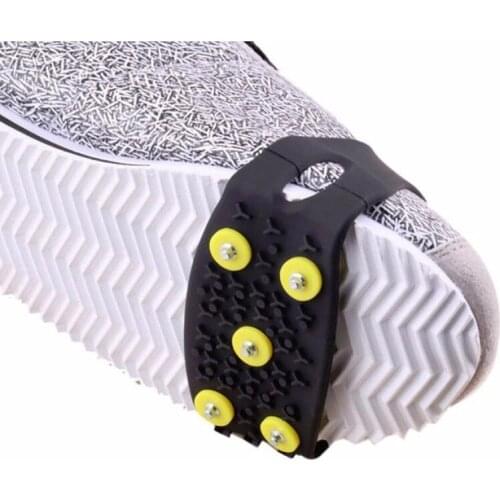 5 Studs Ice Spikes for Shoes Ice Floes Cleats Crampons Outdoor Snow Climbing Antiskid Grips For Shoes Covers Crampons In Winter