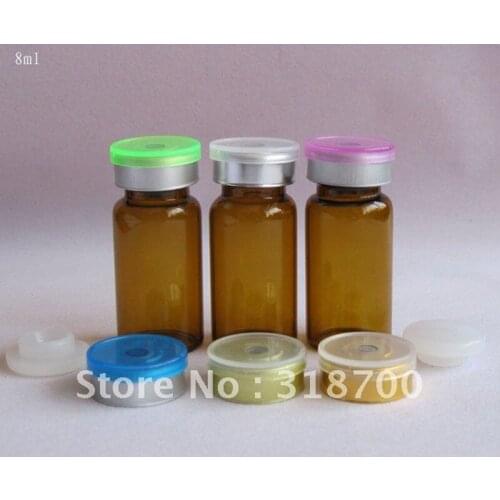 8ml amber glass vial with flip cap,sample vial,essence oil glass bottle,2ml,3ml,5ml,till 30ml is available